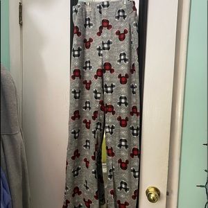 Womens Mickey Mouse Christmas Pajama Fleece Pants